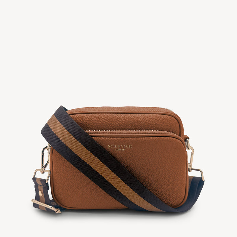 Chocolate Brown Stripe Strap