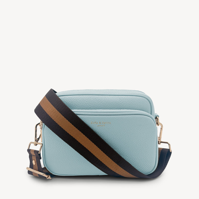 Chocolate Brown Stripe Strap