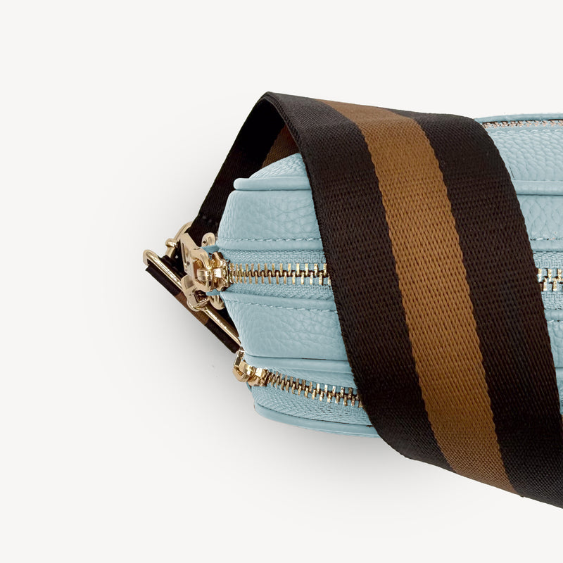 Chocolate Brown Stripe Strap