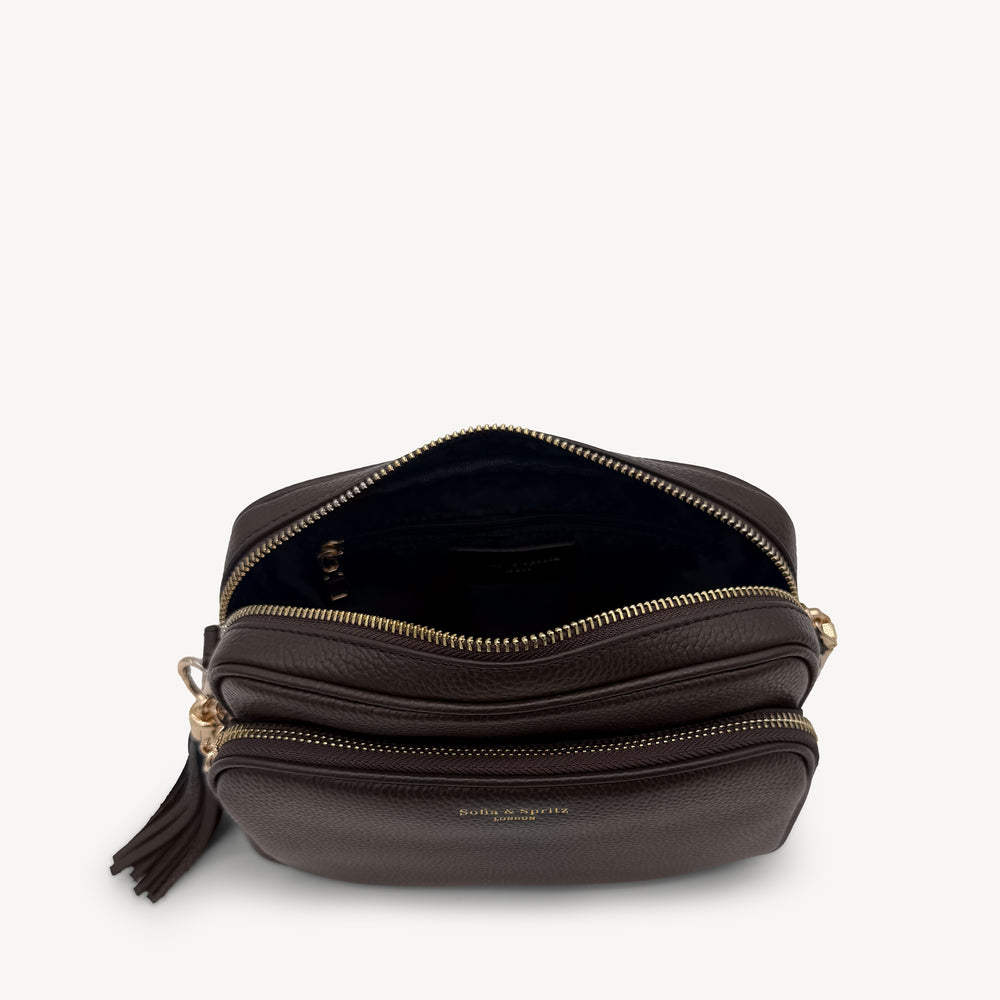 Alba Crossbody Bag - Chocolate Brown thumbnail-image-9