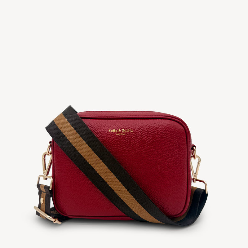 Chocolate Brown Stripe Strap