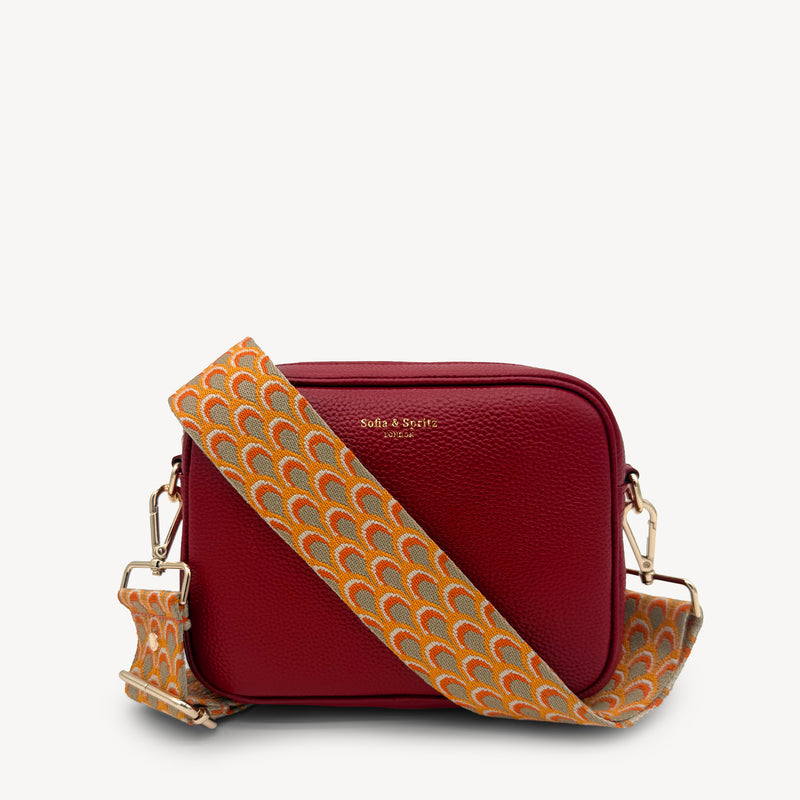 Burnt Orange Peacock Strap