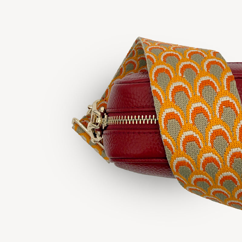 Burnt Orange Peacock Strap