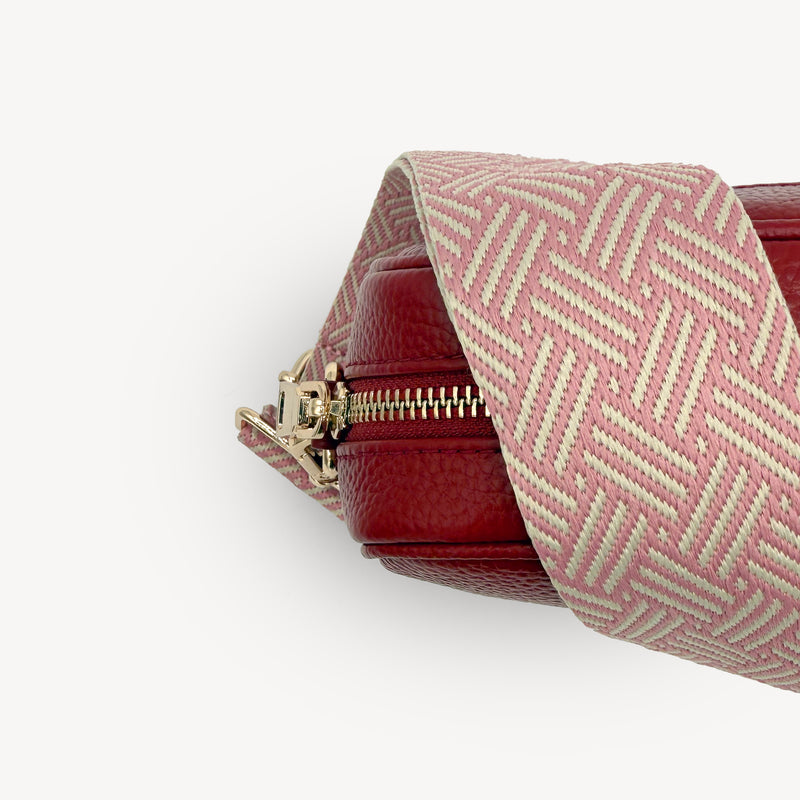 Pink & Stone Weave Strap