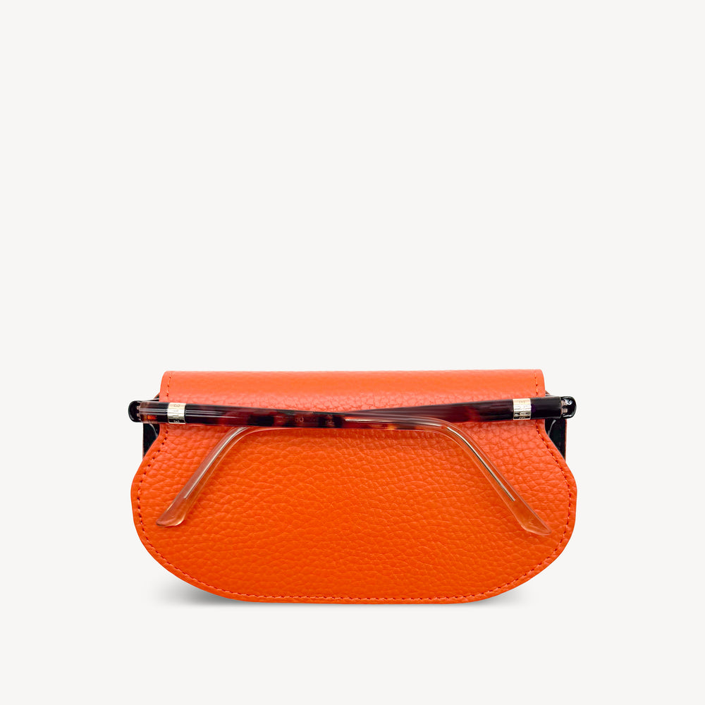 Slim Leather Glasses Case - Orange thumbnail-image-1