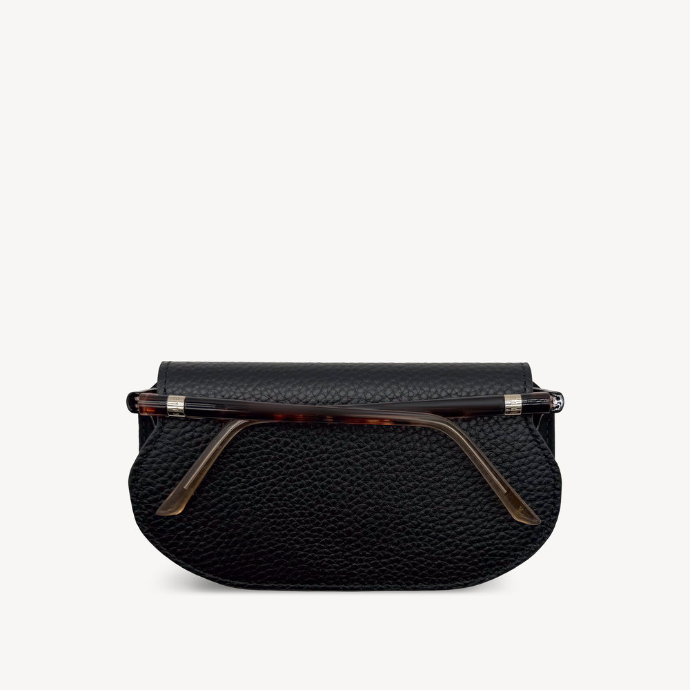 Slim Leather Glasses Case - Black thumbnail-image-1