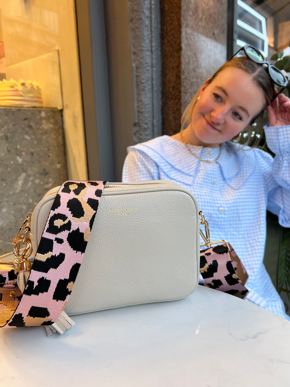 Pale Pink & Gold Leopard Strap thumbnail-image-3