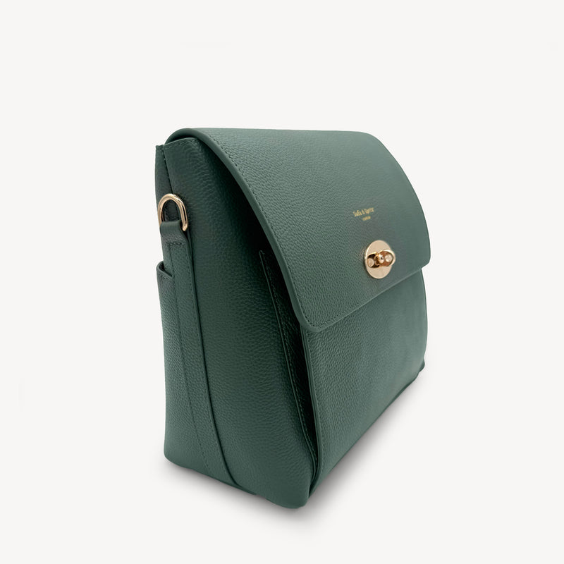 Elara Messenger Bag - Racing Green