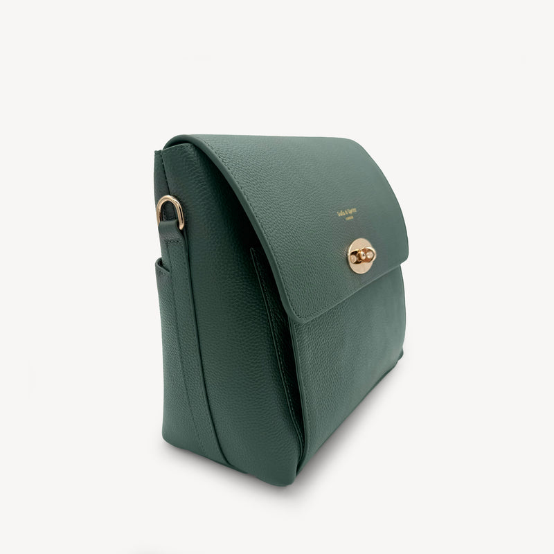 Elara Messenger Bag - Racing Green