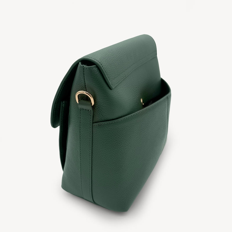 Elara Messenger Bag - Racing Green
