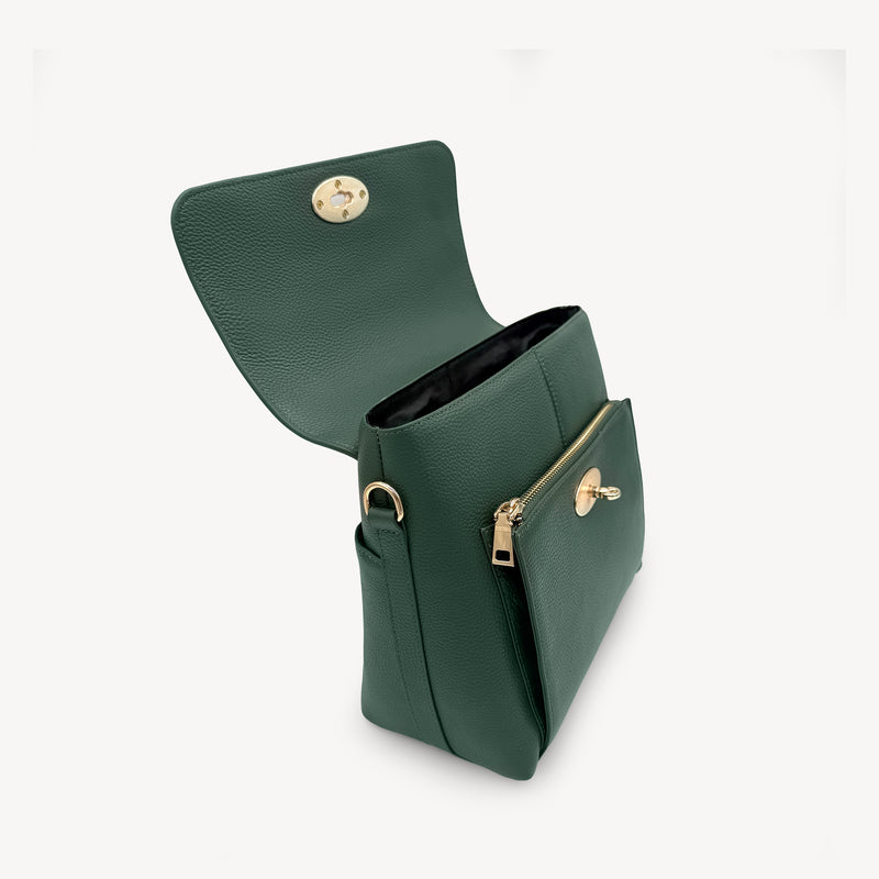 Elara Messenger Bag - Racing Green