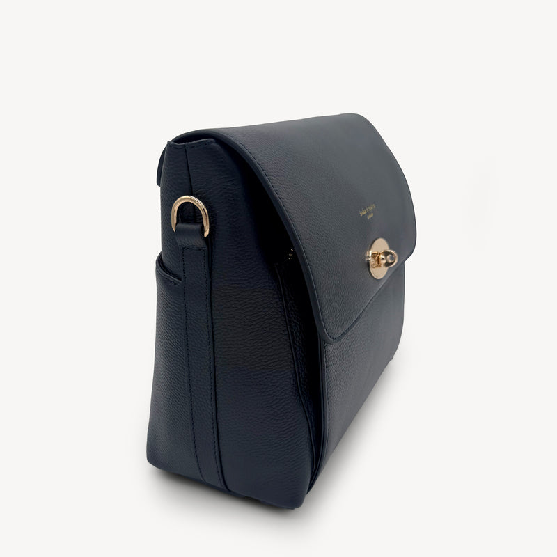 Elara Messenger Bag - Navy