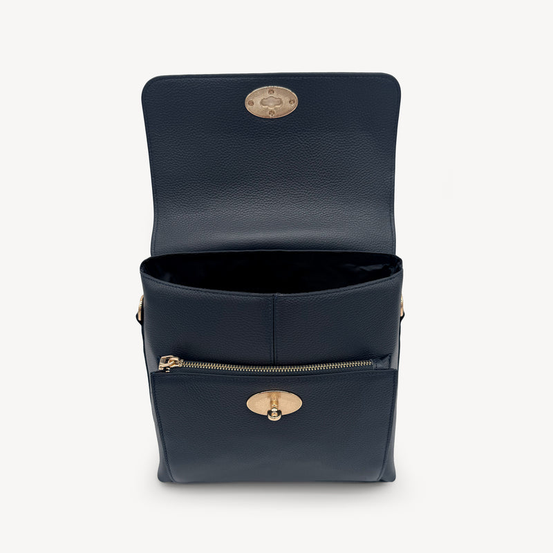 Elara Messenger Bag - Navy