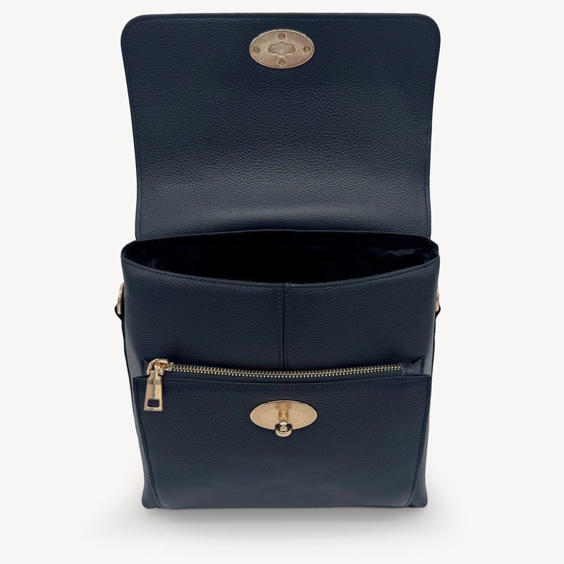 Elara Messenger Bag - Navy