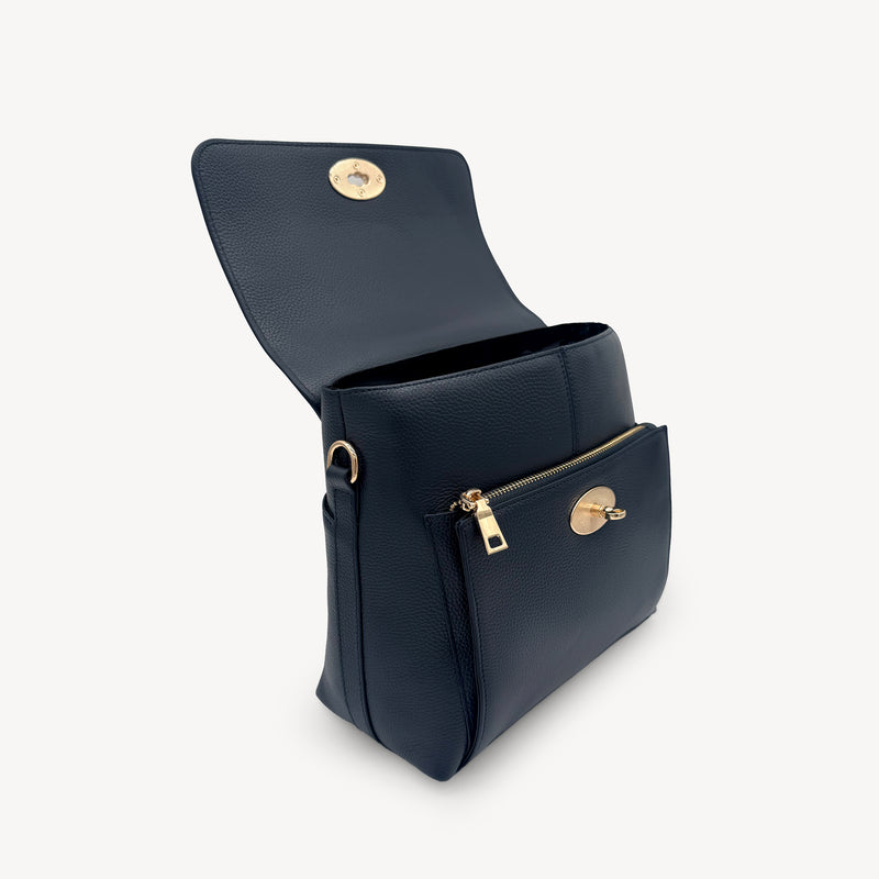 Elara Messenger Bag - Navy