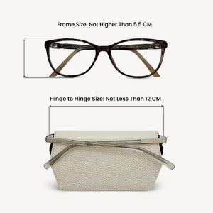 Slim Leather Glasses Case - Stone thumbnail-image-6