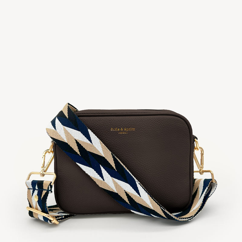 Navy & White Mosaic Strap