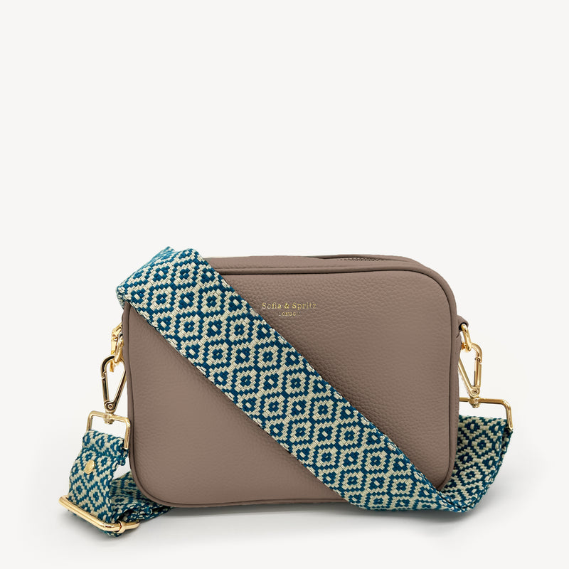 Blue & Stone Embroidered Strap