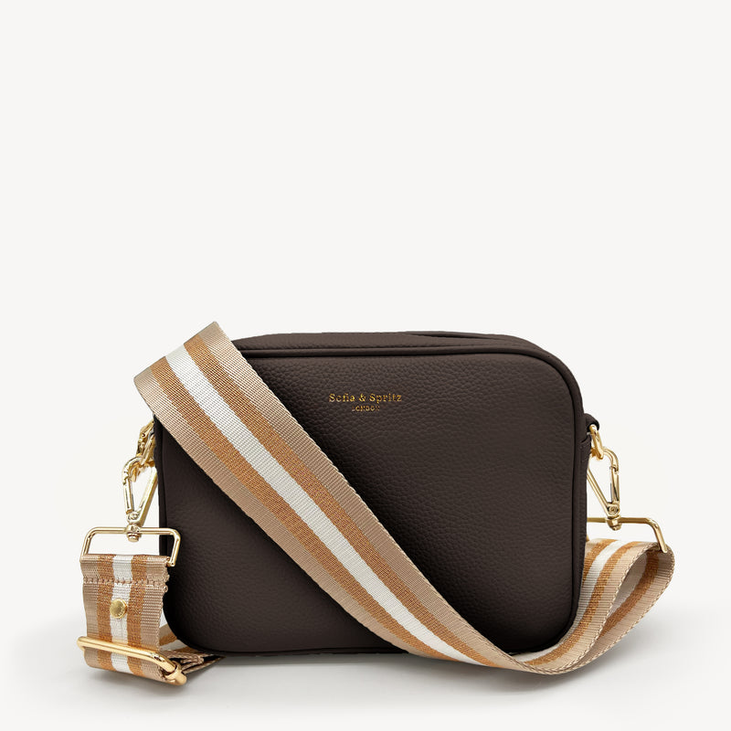 Champagne & Rose Gold Stripe Strap