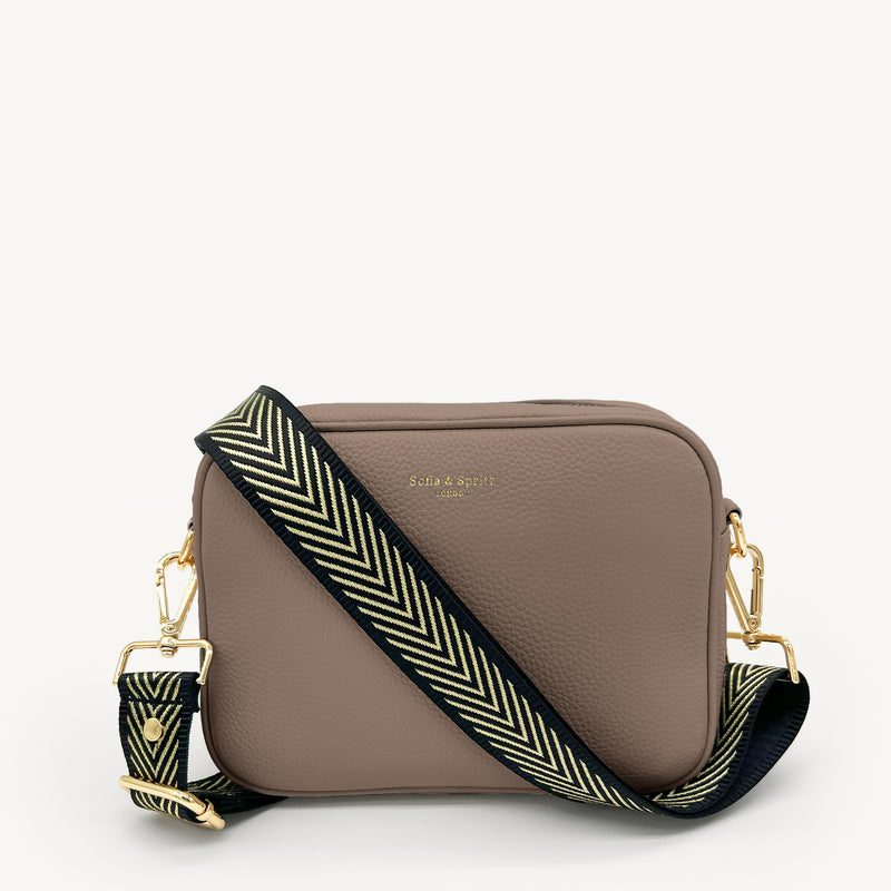 Black & Gold Chevron Strap
