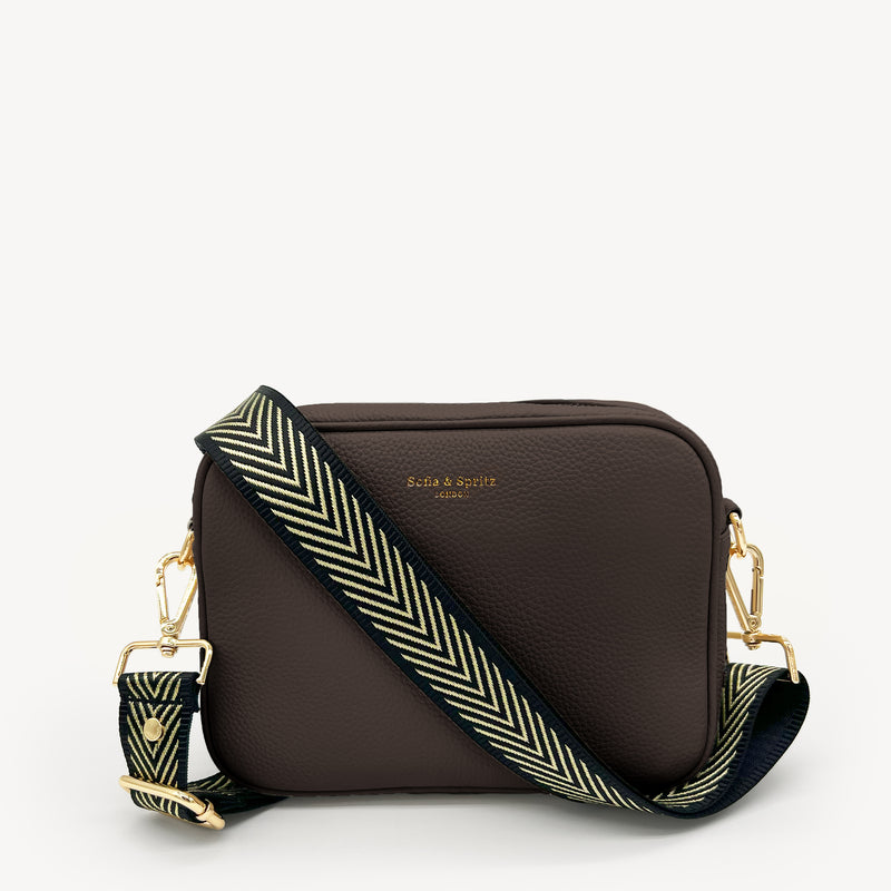 Black & Gold Chevron Strap