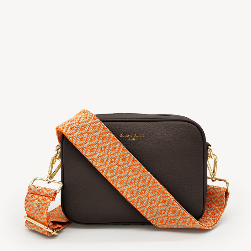 Orange & Stone Embroidered Strap