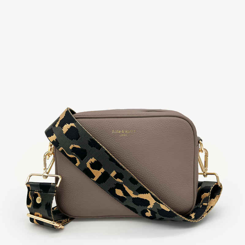 Grey & Gold Leopard Strap