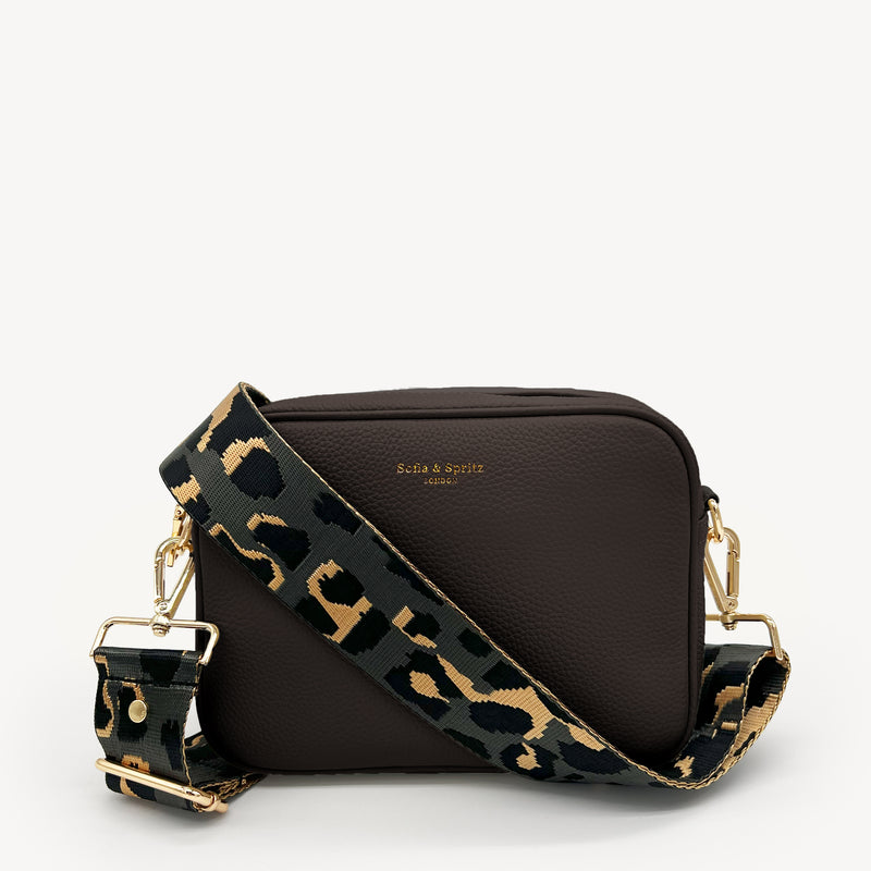 Grey & Gold Leopard Strap