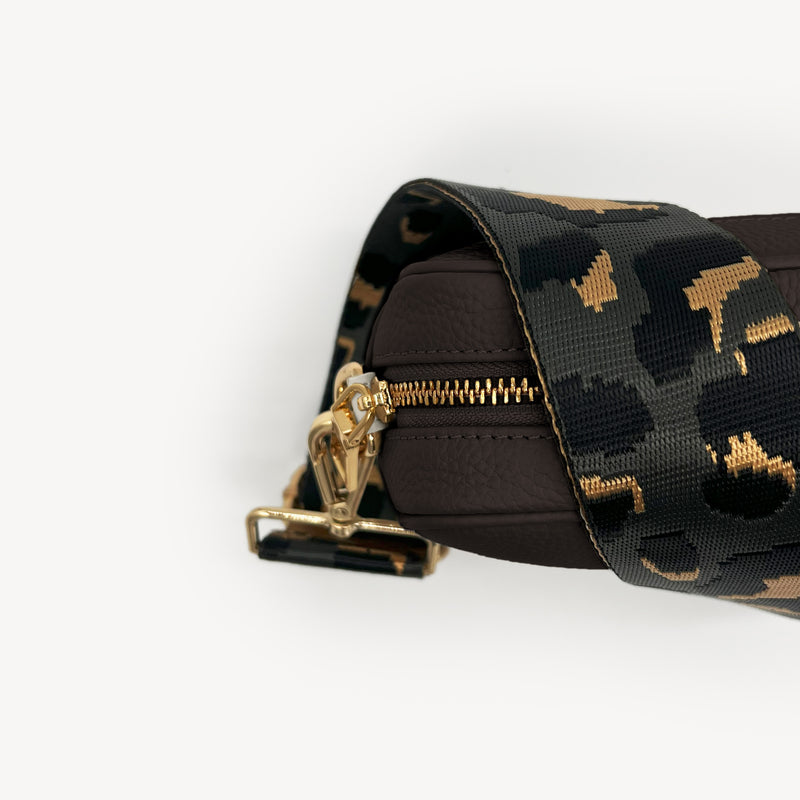 Grey & Gold Leopard Strap