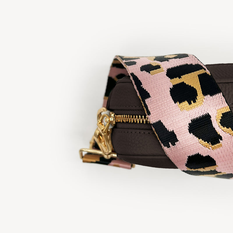 Pale Pink & Gold Leopard Strap