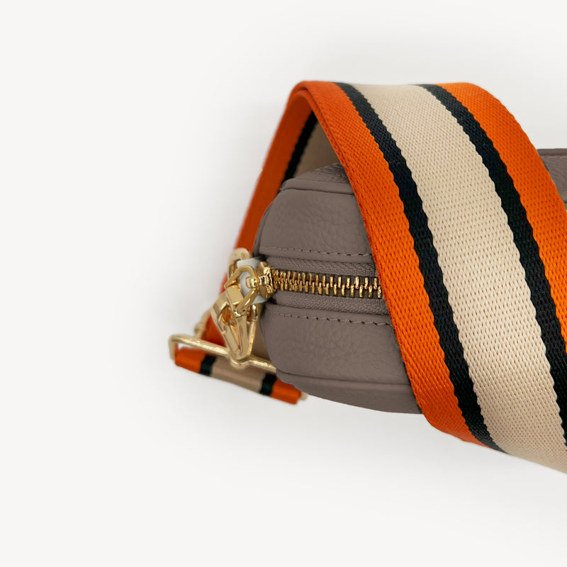 Orange, Tan & Black Stripe Strap