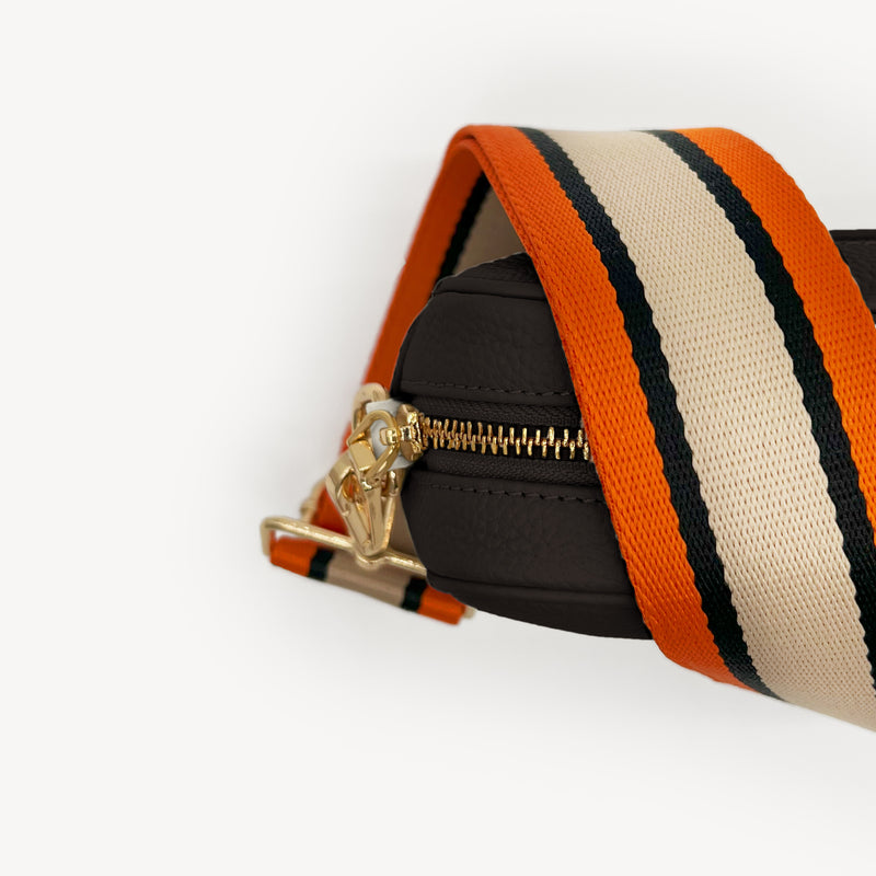 Orange, Tan & Black Stripe Strap