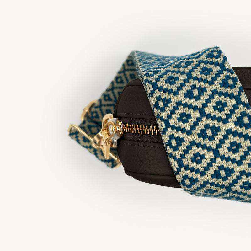 Blue & Stone Embroidered Strap