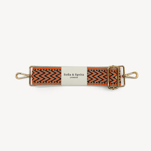Orange, Black & Stone Aztec Strap thumbnail-image-2