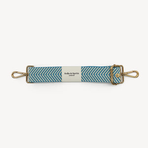 Sky Blue & White Chevron Strap thumbnail-image-2