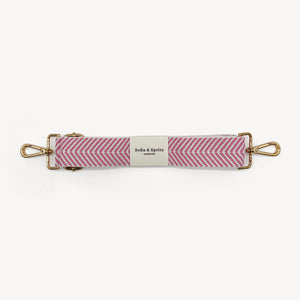 Pale Pink & White Chevron Strap thumbnail-image-2