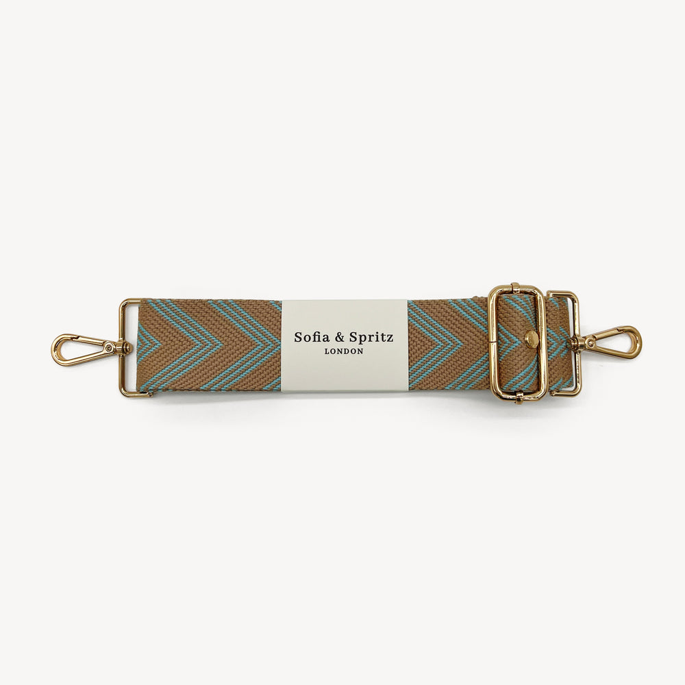 Pale Blue & Tan Arrow Strap thumbnail-image-2