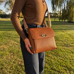 Elara Messenger Bag - Tan thumbnail-image-1