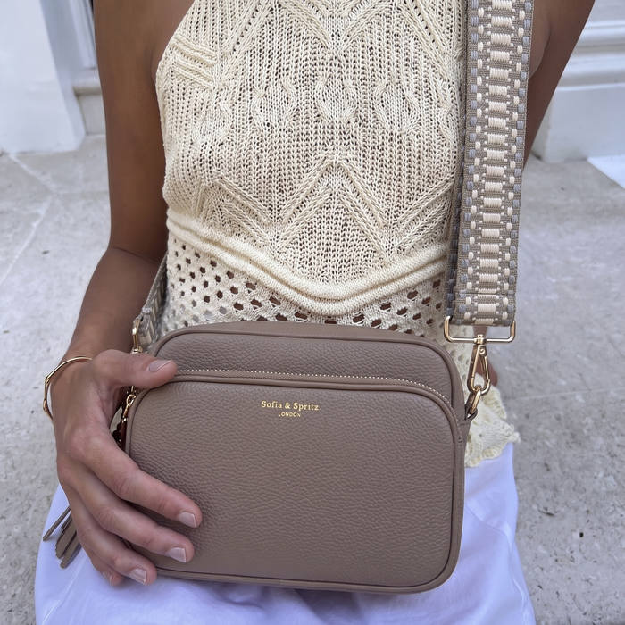 Alba Crossbody Bag - Taupe